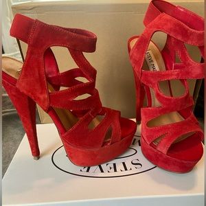 Red Steve Madden heels